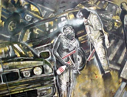 Sol Robbins - detail from Squeegee